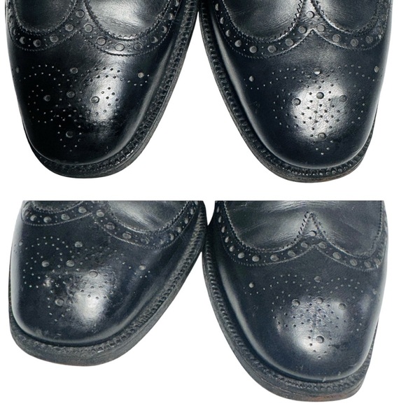 Church\'s Custom Grade Men\'s Chetwynd Black Leather Wingtip Oxfords 91/5 D main image 8